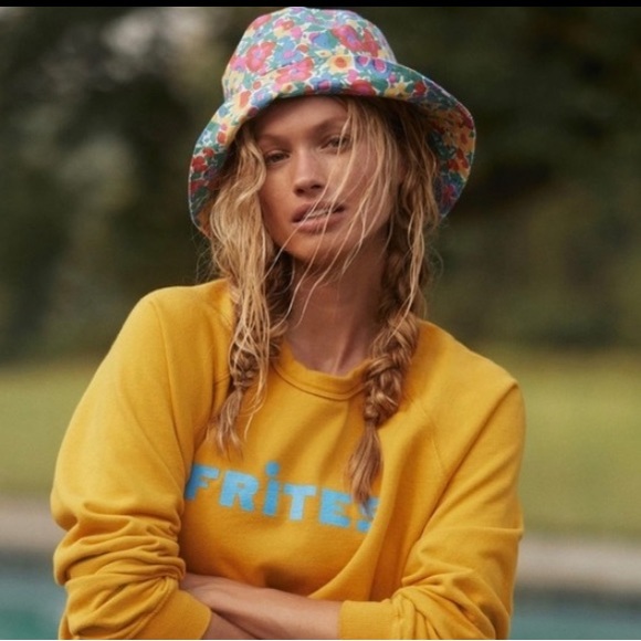 Anthropologie Faithful Canvas Bucket Hat NWT - Picture 2 of 7